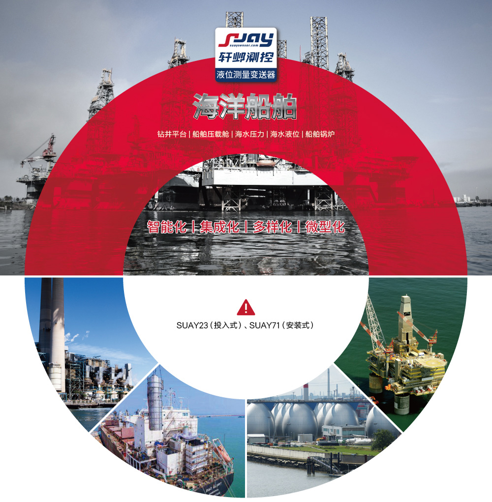 海洋船舶（鉆井平臺、船舶壓載艙、海水壓力、海水液位、船舶鍋爐